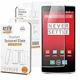 Orzly à – OnePlus One Prime Displayschutzfolie aus Hartglas 0,24 mm – Displayschutz für One Plus One Smartphone (Alias: 'ONE' Modell für Handy ab One Plus) – Neu 2014