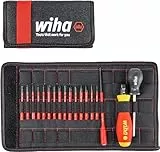 Wiha Drehmoment Schlüssel Schraubendreher Set TorqueVario-S electric (36791) gemischt 19tlg. | 0,8-5,0 Nm | inkl. Falttasche | Schlitz/Kreuz/PlusMinus/TORX