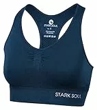 STARK SOUL Bra Light Support - Sport BH doppellagig für Damen - Marineblau - Größe M