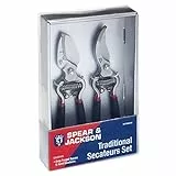 Spear & Jackson CUTTINGSET8 Traditionelles Bypass- und Amboss-Gartenscheren-Set