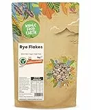 Wholefood Earth Roggenflocken - GMO frei - Vegan - Milchfrei - Ohne Zusatz von Zucker, 1 kg