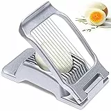 Sinnsally Eierschneider Edelstahl Spülmaschinenfest Eierteiler Kartoffelschneider Eierharfe Erdbeerschneider Eieraufschläger Mozzarella Schneider Metall Eierpiekser Eierschüttler Egg Slicer