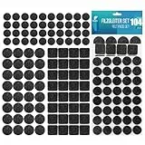 shinfly Filzgleiter Selbstklebend Set 104 Stück - Filzgleiter für Stühle 3mm Dicke - Möbelgleiter Filz Selbstklebend Mit Idealer Klebkraft - Stuhl Filzgleiter für Möbel