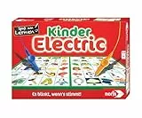 Noris Kinder Electric Lernspiel ab 4 Jahren – klassisches Zuordnungsspiel mit Lichtfunktion – was passt zusammen – blinkt bei richtiger Antwort – pädagogisches Spiel für Kinder Jungen Mädchen
