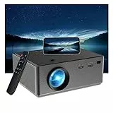 Beamer 5G WiFi Bluetooth Projektor, Full HD 1080P Projektor Kino 4K 8500L Oudoor Mini Projektor tragbar kompatibel mit TV Stick Laptop Tablet PC Schwarz