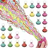 20 Stück Luftschlangen Geburtstag,Konfetti Luftschlangen Hand Werfen Streamer,Bombe Bombe Party Wurf Luftschlangen für Geburtstag Hochzeiten Karneval Abschlussfeier