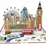 papercrush® Pop-Up Karte London - 3D Geburtstagskarte, Reisegutschein London für Frauen & Männer, Geldgeschenk & Reisekasse für Städtetrip, Hotelgutschein für Wochenendtrip als Hochzeitstagsgeschenk