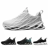 frysen Herren Mode Laufschuhe Sportschuhe Straßenlaufschuhe Sneaker Joggingschuhe Lässige Fitness Stoßdämpfung Turnschuhe White 42