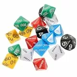 BESPORTBLE Stellenwertwürfel 18 Stück Für Brettspiele Party Spielwürfel Aus Kunststoff Mehrseitige Würfel Für Rollenspiele Und Tischspiele Buntes Spielzeug Für Kinder Und Erwachsene
