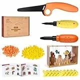 ZLemma Konstruktionsspielzeuge für Pappe mit professionellem Kartonschneider – 163-teilige Wiederverwendbare Karton-Bauwerkzeuge