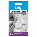 Knauf Compact Colors Farb-Pigmente – Pigment-Pulver zum Einfärben von Putz, nicht staubend, hoch konzentriert und wischfest, Schiefer, 2-g