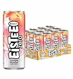 RAUCH Eistee Zero Peach - Erfrischender Eistee mit Peachgeschmack - Optimal für Tee-Trinker und Durstlöscher - Zuckerfrei und kalorienarm - Aus Schwarztee und Hagebutte 12x 330ml Dosen