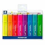 STAEDTLER 364 P WP8 Textsurfer classic rainbow colours Textmarker Promotion-Etui 6 Stück + 2 Gratis, sortiert