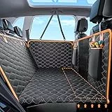 JOEJOY Hundedecke Auto Rückbank, Hundesitz Auto Rückbank Verbreitert mit Harter Unterseit, Hunde Autositz Ruckbank Wasserdicht Kratzfest rutschfest