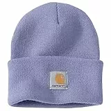 Carhartt Herren Strickmütze mit Bündchen Beanie-Mütze, Weicher Lavendel, Einheitsgröße