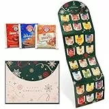 Teekanne Tee Adventskalender 2025 – Einzigartige Auswahl aus Bio Bratapfel, Spekulatius, Winterpunsch & Süßer Bratapfel und mehr – 24 Sorten Winter- und Weihnachtstee im Teebeutel zur Adventszeit