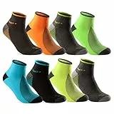 8 Paar Sportsocken Herren Damen Sneaker Socken Quarter NEON verstärkte Frotteesohle 16209 WP (39-42)