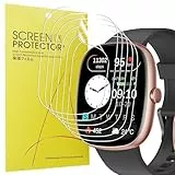 Blueshaweu Schutzfolie Kompatibel mit HUAKUA Smartwatch 1,85' D3, HD klar Flexible TPU Displayschutzfolie [6 Stück] Kompatibel für HUAKUA D3 Smartwatch (transparent)
