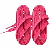 Zerodeko Gewachste Flache Eishockey Schnürsenkel Elastische Hockey Skate Laces Strapazierfähig Vielseitig für Rollschuhe Schlittschuhe und Sportschuhe Modische Farbauswahl