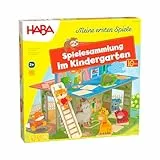 HABA Im Kindergarten Spielesammlung - 10 Abwechslungsreiche Spielideen - Großes 3D-Spielhaus mit 5 Holzfiguren - Ab 2 Jahren - Artikelnummer 2011718001