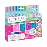 Make It Real – Heishi Freundschaftshalskette und Armband Perlen mit Aufbewahrungsbox – Schmuckset für Mädchen – Kunst- & Bastelarbeiten für Kinder