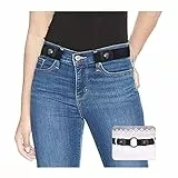 SUOSDEY Gürtel Damen Schwarz,Elastischer Gürtel für Jeans Hosen Stretchgürtel Gürtel für Damen Herren ohne Schnalle gürtel,schwarz,60-84