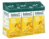 hohes C Milde Orange (3 x 0,2l), 100% Saft, Orangensaft, Vitamin C, ohne Zuckerzusatz laut Gesetz, weniger Säure, vegan
