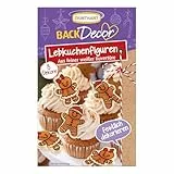 Günthart 8 Lebkuchenfiguren aus feiner weißer Kuvertüre bedruckt in zwei Motiven, 1er Pack (12 gr)