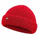 NYTTED® Kurze Fisherman Beanie Herren & Damen I Made in Germany - Seemannsmütze aus 100% feinster Schurwolle I Fischermütze Herren & Damen I Docker Mütze