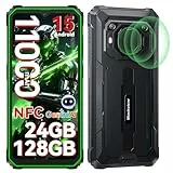 Blackview BV6200 Plus Outdoor Handy 11000mAh 24GB+128GB/2TB, 98DB Lautsprecher Outdoor Handy Ohne Vertrag, 6.56' 90Hz, IP69K Wasserdicht, Baustellenhandy, 16MP/Dual 4G/OTG/GPS/NFC/3 Jahre Garantie