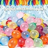 54 Stück Wasserbomben Selbstschließend für Kinder Erwachsene,Bunt Wasserballons,60 Sekunden Schnellfüller Wasserbombem,Wasserluftballon,Wiederbefüllbare Wasserbomben Set Für Sommer Wasser Spiele