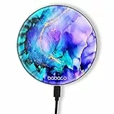 ERT GROUP Original und offiziell lizenziert von Babaco Induktionsladegerät, Muster Marble 011, kabellose Ladestation, 1 Meter 10 W Micro-USB-Kabel