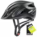 uvex viva 3 - leichter Allround-Helm für Damen und Herren - individuelle Größenanpassung - waschbare Innenausstattung - black matt - 56-62 cm