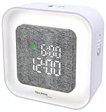 Technoline intelligenter LED Wecker, automatische Anpassung der Beleuchtung, digital, Nachtlicht, USB Kabel, dimmbare Beleuchtung, Nachtlicht