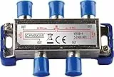 Schwaiger VTF8844241 High-End-Verteiler 4-Fach für BK- und GA-Anlagen (110 dB)
