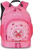Fabrizio Kinderrucksack Kindergarten Rucksack Tasche mit Brustgurt und Bodenfach 20616, Farbe:Rosa
