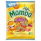 Mamba Beach Bites – 1 x 160g – Leckere Kaubonbons in vier fruchtigen Geschmacksrichtungen – Fruchtgummi Mix einzeln verpackt und ideal zum Teilen