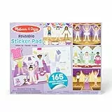 Melissa & Doug - Wiederverwendbare Stickerbücher Verkleidung, Reiseaktivitäten für Kleinkinder, Wiederverwendbare Sticker praktisch für unterwegs im Auto oder Flugzeug, für Kinder ab 3 Jahren
