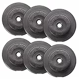 Bad Company Hantelscheiben 30/31 mm Kunststoff 30kg I Gewicht Set 6 x 5 kg I Gewichte für Langhantel und Kurzhantel