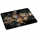 PEDEA Gaming und Office Mauspad - 220 x 180 mm - mit vernähten Rändern und rutschfester Unterseite, skulls