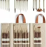 ARTIFY Extremes Detaillackierpinseln, Miniaturpinseln für Modelle und Kunstmalerei, 20pcs Mini Kleine Pinsel für Feine Details mit Handtasche, Acryl, Aquarell, Öl, Modelle, 40K
