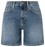 Pepe Jeans Damen Skinny Short Hw Shorts, Blau (Denim-HU5), 25W