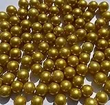 FAIRY TAIL & GLITZER FEE Murmeln Gold 500g Murmelspiel Goldene Glaskugeln Murmel Glas 16mm