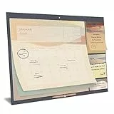 Wandkalender Familienkalender 2025-2026 – Smart Panda Ästhetisch Familienplaner mit 3 x Klebezettel – Kalender Planer, jeder Monat zum Ansehen – August 2025 bis Dezember 2026, 30x40cm