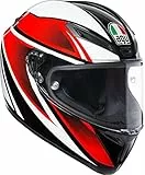 AGV Motorradhelm Veloce S E2205 Multi PLK, Feroce Schwarz/Rot, Größe XL