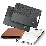 Coioc Dünne Geldbörsen-Tracker-Karte (nur iOS), Tracking Card mit Apple Find My, GPS Tracker, Unterstützt Kabelloses Laden, 10 Jahre Batterielaufzeit für Wallet, Reisepässe, Gepäck, Reisepässe