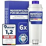 MILUX® 6x Wasserfilter für DeLonghi Magnifica S & Evo, Dinamica, Primadonna, Eletta Explore - passend für alle DeLonghi Maschinen