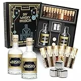 AMARI ® DIY Whisky Set - zum Selber Machen, Geschenkset inkl. Zubehör - Perfekt für zu Hause oder als Geschenk, Whiskey Tasting Geschenkbox - Geschenke do it Yourself, Baukasten für Whiskyliebhaber