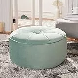 SAFAVIEH Gepolstert Hocker, Minze, 75 X 75 X 40