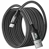 Extra Langes 4M Micro LadeKabel, Micro USB Kabel,USB A anf Micro Android Ladekabel Geflochten für Samsung S7/S6/S5, PS4 Controller, Kindle Fire, Fire HD Tablet, Xbox, Nexus, Home Monitor etc Black